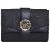 Michael Kors Porte-monnaies 'Money Pieces Extra-Small Flap Trifold' noir