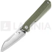 Bestechman Couteau pliant Curvee - Satin & Stonewash - G10, vert