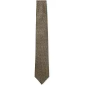 BOSS Cravate en jacquard à chevrons de pure soie italienne