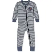 Schiesser Barboteuse / body ' Nightwear ' bleu roi / gris