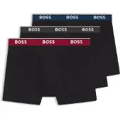 BOSS Lot de trois boxers longs en coton stretch