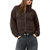 QS Veste mi-saison brun foncé