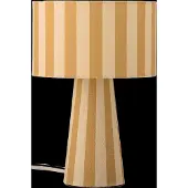 Bloomingville | Lampe de table Emmie, jaune, en lin | Dimensions : 20 cm de diamètre x 30 cm de hauteur | Référence : 82069464