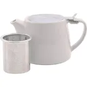 Point-Virgule Théière avec infuseur de thé blanc cassé 500 ml
