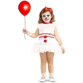 MOM Terrifying Clown Baby Costume Beige 12-24 Months Enfants