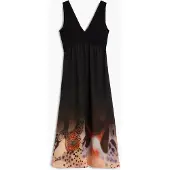 Desigual Robe sable / homard / noir / blanc