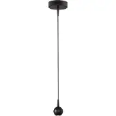 Masterlight Lampe suspendue Talana noir Ø 6cm