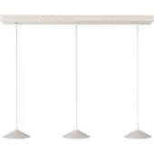 Masterlight Lampe pendante à 3 lampes Ceppo blanc Ø 18cm