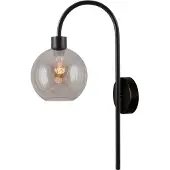 Masterlight Lampe murale Lazise noir avec verre ambré 61cm