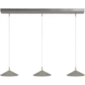 Masterlight Lampe pendante à 3 lampes Ceppo nickel Ø 22cm