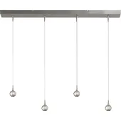 Masterlight Lampe suspendue à 4 lumières Talana nickel Ø 6cm DTW