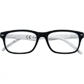 Zippo Lunettes de lecture, monture en polycarbonate noir/blanc B3 - dioptries +2,0 - 31Z-B3-WHI200