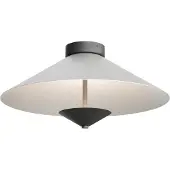 Masterlight Lampe de plafond Ceppo noir avec nickel Ø 45cm