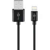 Goobay Câble de chargement et de synchronisation USB Lightning, 1 m
