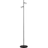 Masterlight Lampe sur pied à deux lumières Talana noir avec du nickel