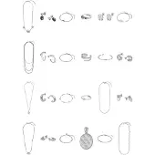 Purelei Parure de bijoux ' 2026 ' argent