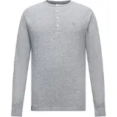 Superdry Homme Haut Col Grand-père Gaufré Mini Slub Manches Longues X None Taille: XL