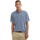 Barbour Washed Short Sleeve Polo Bleu 2XL Homme