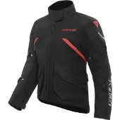 Dainese Tempest 4 D-Dry, veste textile pour moto, modèle femme, noir/noir/rouge, taille 46