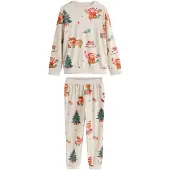 Next Pyjama brocart / émeraude / rouge / blanc cassé