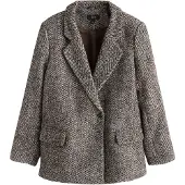 Next Blazer 'N. Premium' beige / brun foncé