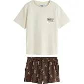 Next Shorty écru / bleu denim / marron / jaune