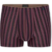 Schiesser Boxers ' Long Life Soft ' brun foncé / bordeaux