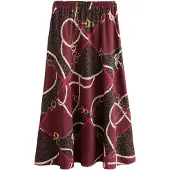 Next Jupe marron / or / bordeaux / blanc