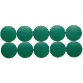 MAUL Aimant rond Solid 38 mm 2,5 kg Force d'adhérence 10 pièces vert (3.80 x 1.55 cm)