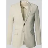 Selected Coupe Slim Blazer À Simple Boutonnage Homme Blanc 48