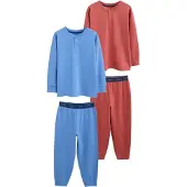 Next Pyjama bleu clair / rouge cerise