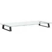 vidaXL Support d'écran noir 80x35x8 cm verre trempé et métal