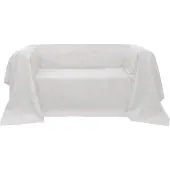 vidaXL Housse de canapé Micro-suède Crème 140x210 cm