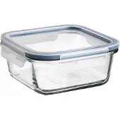 IKEA 365+ Récipient Verre Carré 600 ml Couvercle