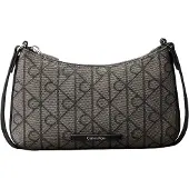 Calvin Klein Sac à bandoulière 'Emblem Convertible' beige / noir