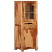 vidaXL Buffet haut 40x34x110 cm bois massif d'acacia