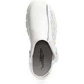 ABEBA (7310) Clog Chaussures professionnelles Dynamic OB avec impression blanc 47