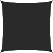 vidaXL Voile d'ombrage 160 g/m² Noir 7x7 m PEHD