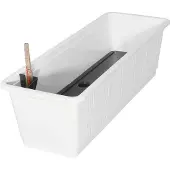 Geli Bac d'arrosage Aqua Green, 60 cm, en plastique blanc (60 x 21 x 17.50 cm)