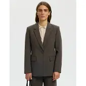 Selected Coupe Classique Blazer Femme Marron 44