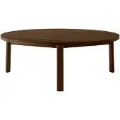 Audo Copenhagen Passage Lounge Table Dark Stained Oak | Ø90