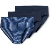 Schiesser Slip ' 95/5 Essentials ' bleu nuit / blanc