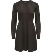 ONLY Robes en maille 'ONLFia' brun foncé