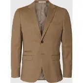 Selected Veste de costume camel