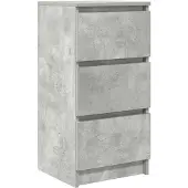 vidaXL Sideboard gris béton 37,5x35x76 cm Bois composite