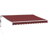 vidaXL Store automatique rouge bourgogne 350x250 cm