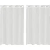 vidaXL Voile Rideaux avec œillets 2 pcs. Blanc