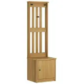 vidaXL Portemanteau SANDNES 45x40x159,5 cm bois massif pin