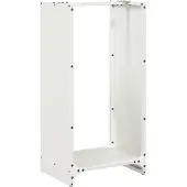 vidaXL Étagère à bois de chauffage Blanc 40x30x80 cm Acier laminé à froid