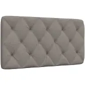 vidaXL Coussin de tête de lit Taupe 100 cm Tissu